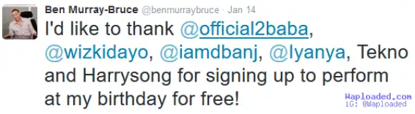 Vic O To Perform At Ben Murray Bruce